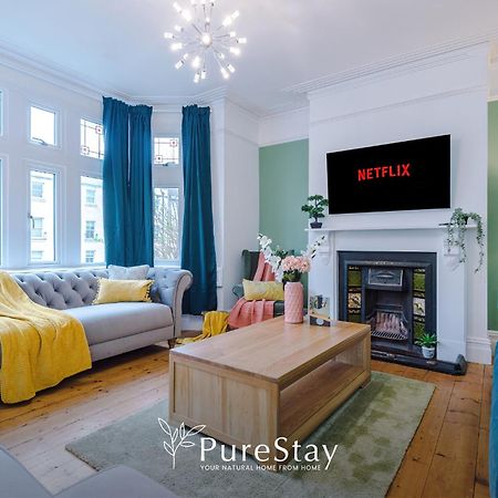 Incredible - Five Bedroom - 7 Actual Beds - 6 Bathroom House By Purestay - Central Bath With Parking מראה חיצוני תמונה